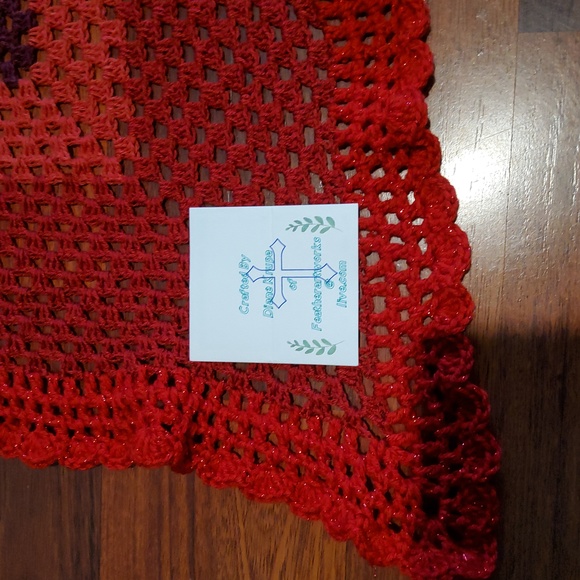 Sparkle  Trim Shawl - Picture 4 of 4